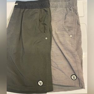 Vuori size large lined drawstring shorts